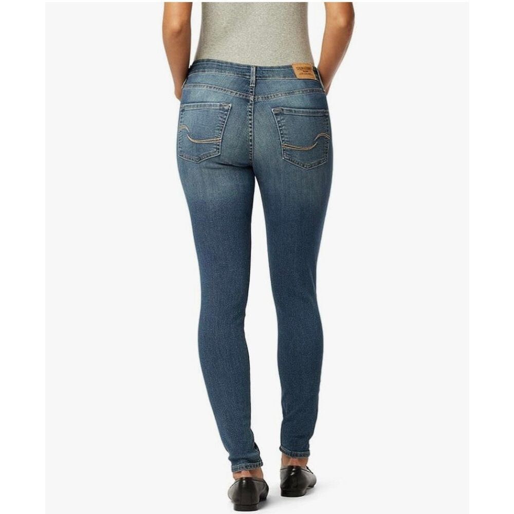 LEVI STRAUSS JEANS SIGNATURE SIMPLY STRETCH MID RISE SKINNY SZ 18/ 34W 30L NWT